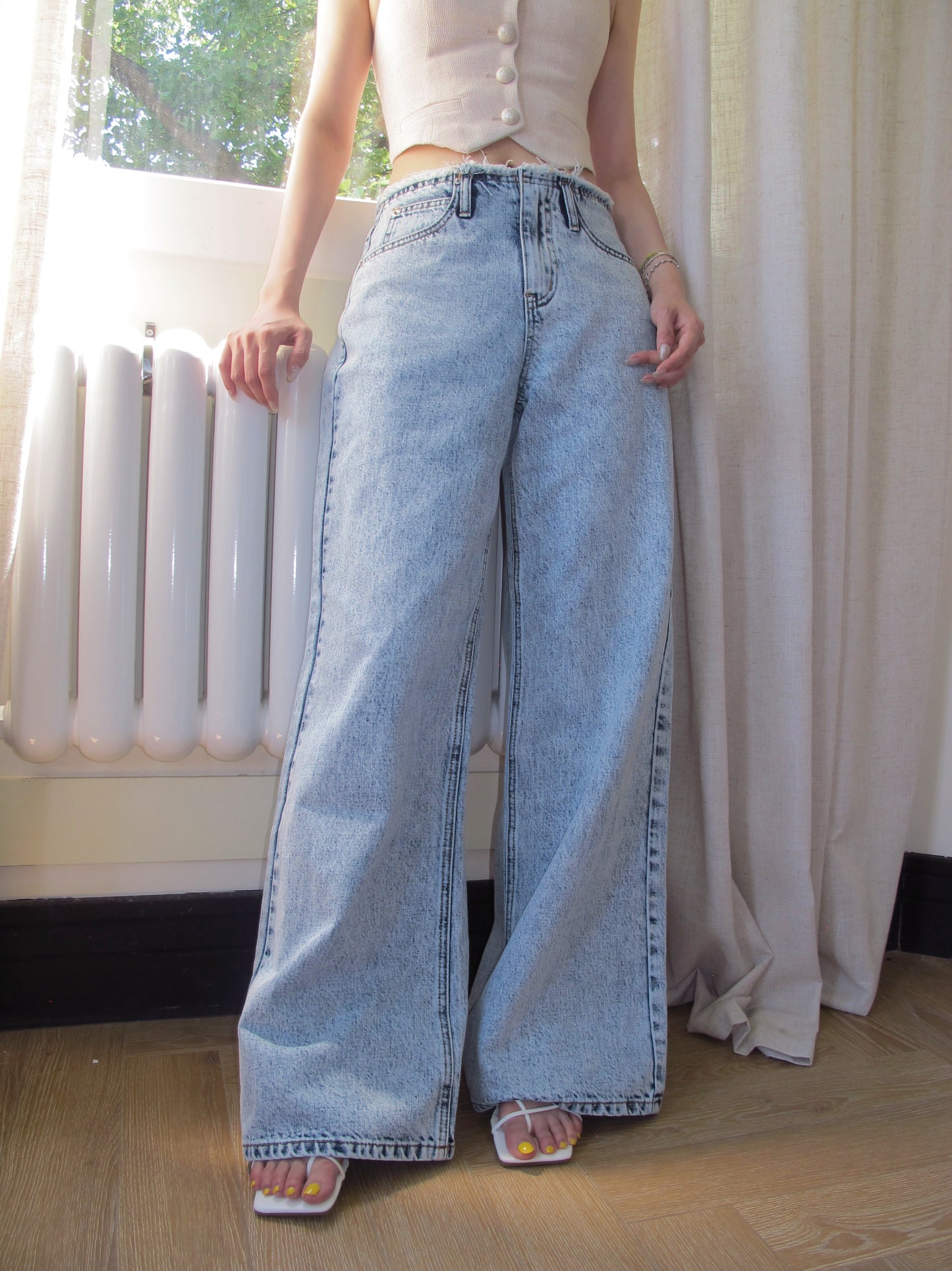 Hi-west denim bottom