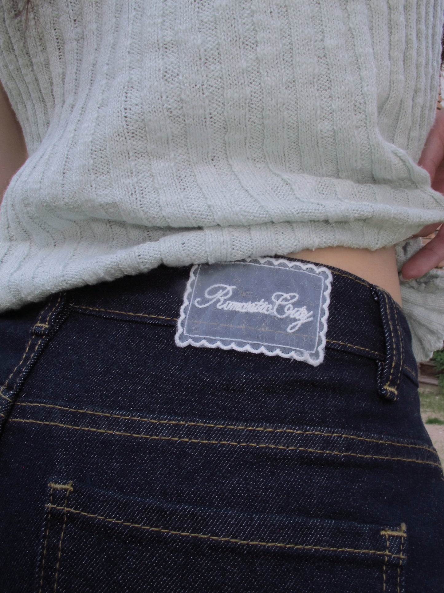Romantic denim bottom