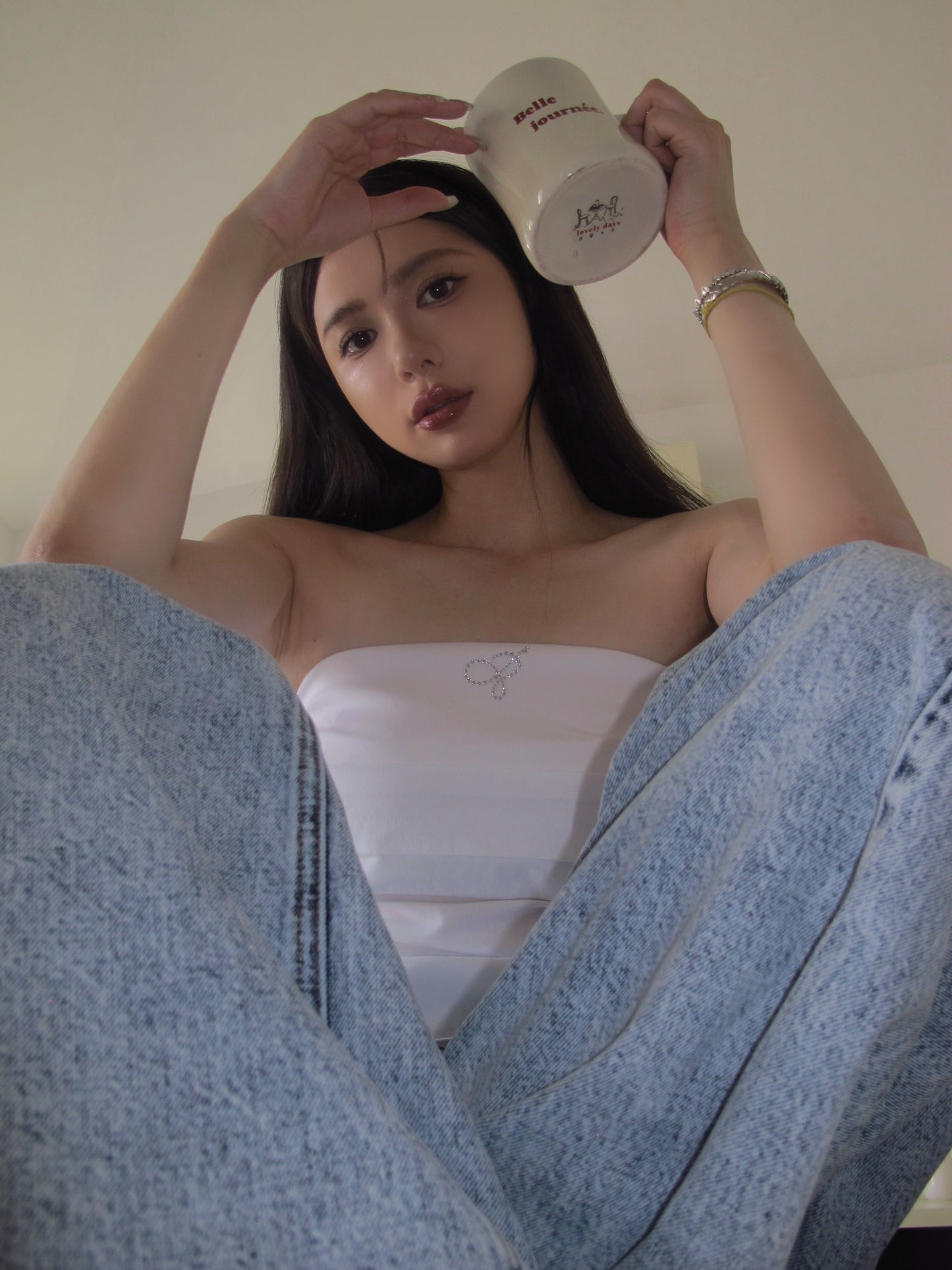 Hi-west denim bottom