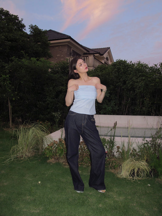 Romantic denim bottom